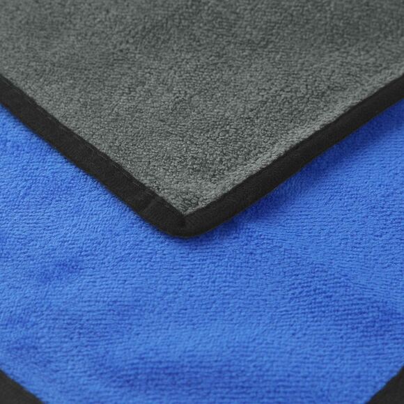 8 Pack Soft Microfiber With Hang Loop Car Cleaning Wipes 12" x 16" Blue - Picture 2 of 6